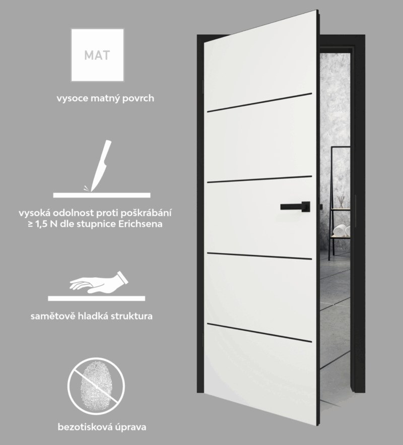 Vzorník povrchů dveří