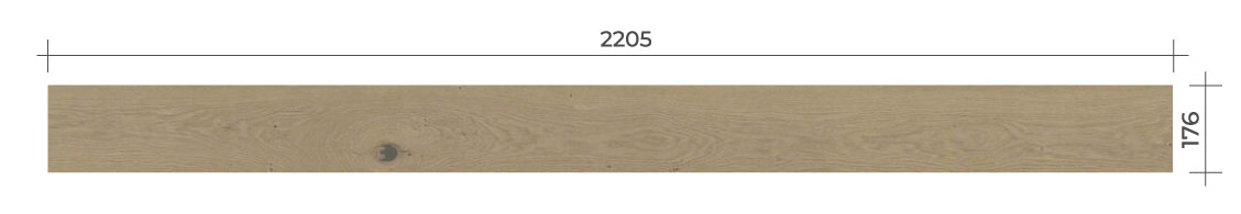 DUB CREMA!PUR – rozměr podlahové lamely | třívrstvá dřevěná podlaha TILO