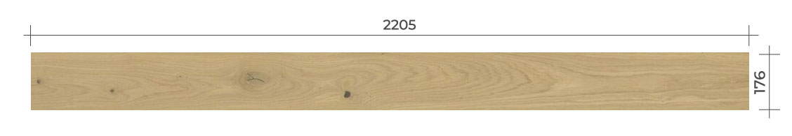 DUB NATUR!PUR – rozměr jedné lamely | třívrstvá dřevěná podlaha TILO