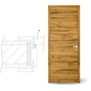 Bezfalcový dveřní systém
