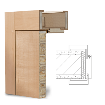 Bezfalcový dveřní systém Charisma Bezfalcové provedení (bez polodrážky)