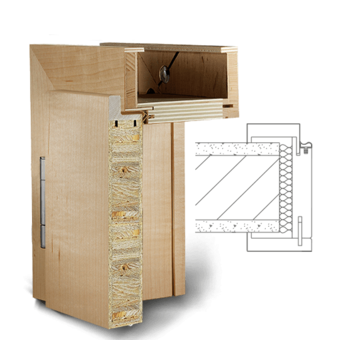 Falcový dveřní systém Avantgarde Dveře s polodrážkou (falcem)