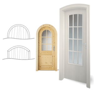 Obloukový dveřní systém