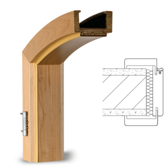 Segmentový dveřní systém, segmentová zárubeň Limited Obloukové a segmentové dveře