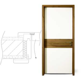 Reverzní dveřní systém