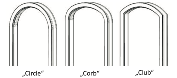 profily-obloukovych-dveri-Wippro Technický list Wippro pro obloukové dveře Circle, Club a Corb s tabulkami rozměrů, příplatků a nákresy tvarů oblouků. JELÍNEK interiér s.r.o.
