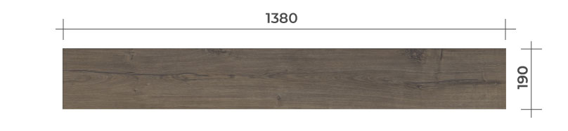 Dub klasický hnědý – rozměr podlahové lamely | laminátová podlaha QUICK-STEP