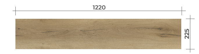 DUB SAND – rozměr podlahové lamely | vinylová podlaha rigid TILO