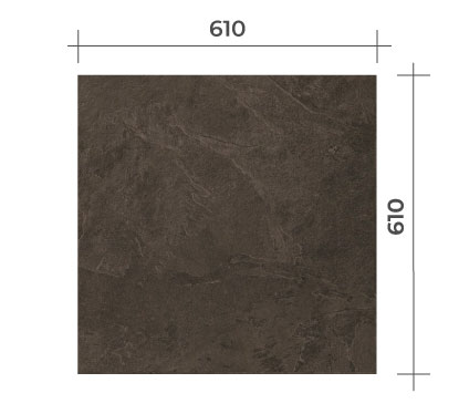 Břidlice černá – rozměr podlahové lamely | lepená vinylová podlaha QUICK-STEP – BLUSH