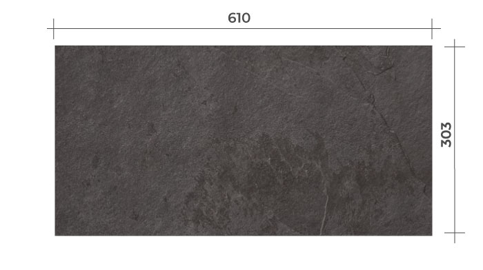 Břidlice černá – velikost podlahové lamely | vinylová podlaha QUICK-STEP – ORO