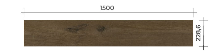 Dub lněný tmavě hnědý – rozměr podlahové lamely | lepená vinylová podlaha QUICK-STEP – FUSE