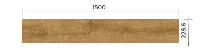 Dub podzimní medový – rozměr podlahové lišty | lepená vinylová podlaha QUICK-STEP – FUSE