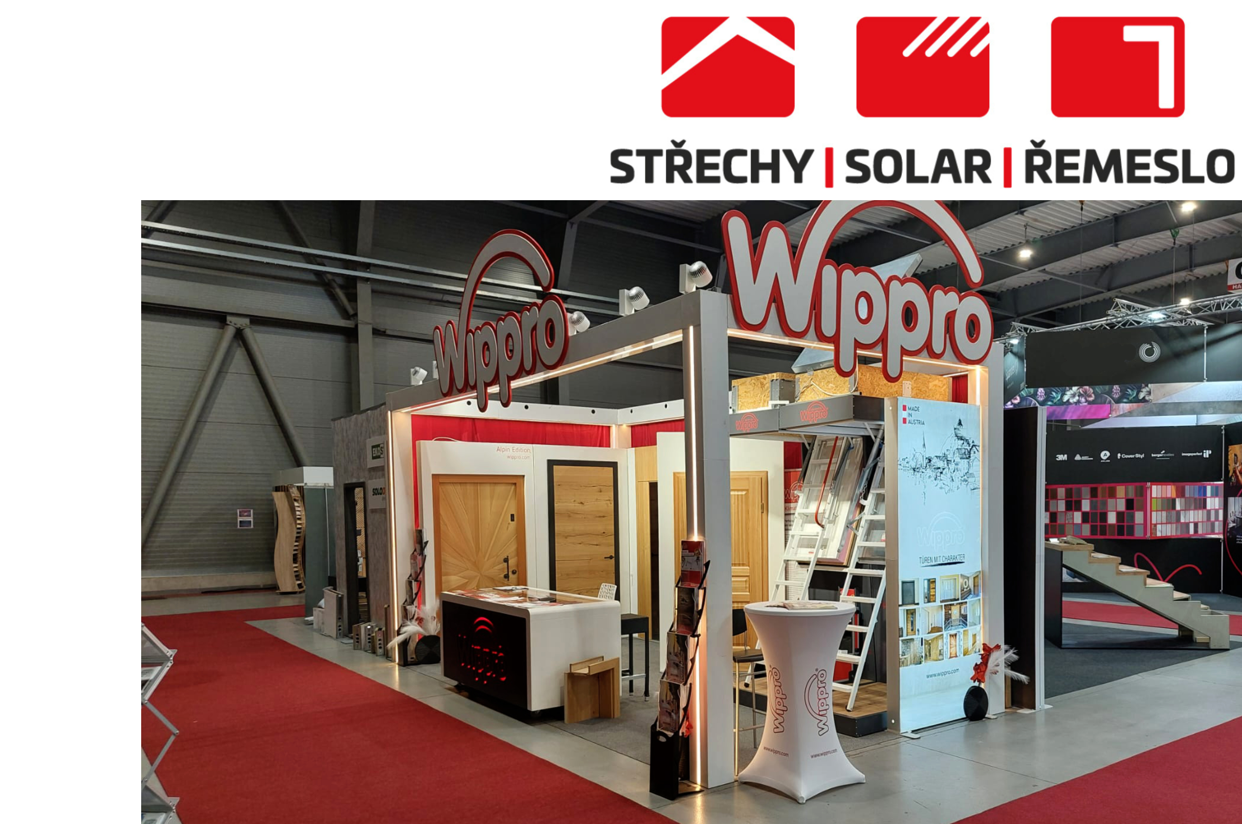 Zveme Vás na letošní ročník stavebního veletrhu Střechy-Solar-Řemeslo! Vystavujeme ty nejzateplenější půdní schody na trhu, od rakouského výrobce Wippro.