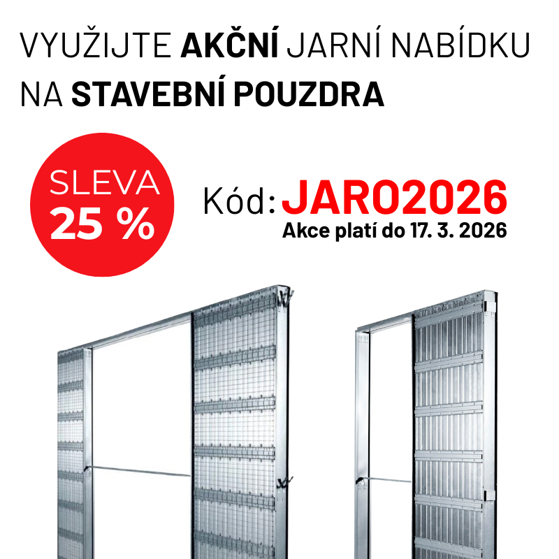 JARNÍ AKCE na stavební pouzdra JAP – Sleva 15% + 10%