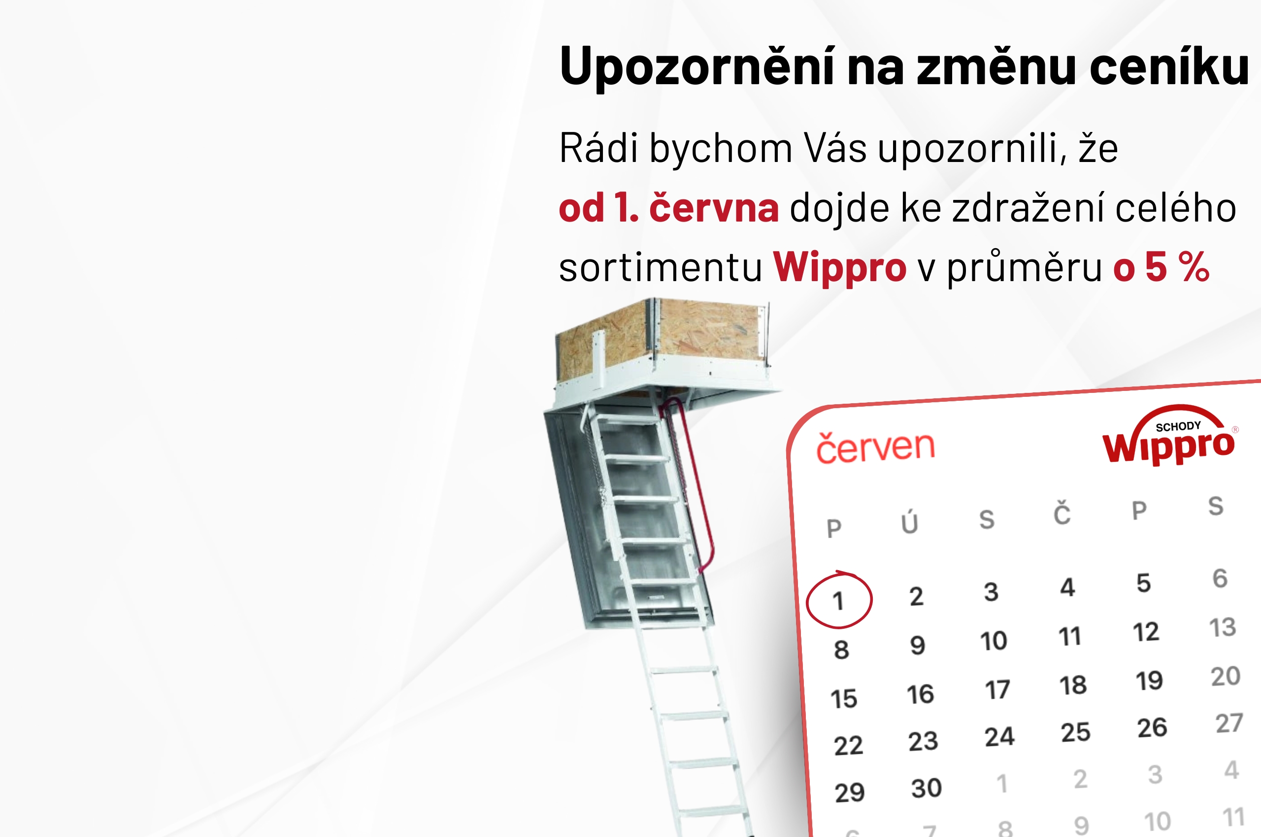 Nakupte produkty Wippro za staré ceny! Od 1. 6. 2026 dochází ke zdražení o 5 %. Garantujeme původní ceny pro všechny objednávky do 31. 5. ⏰
