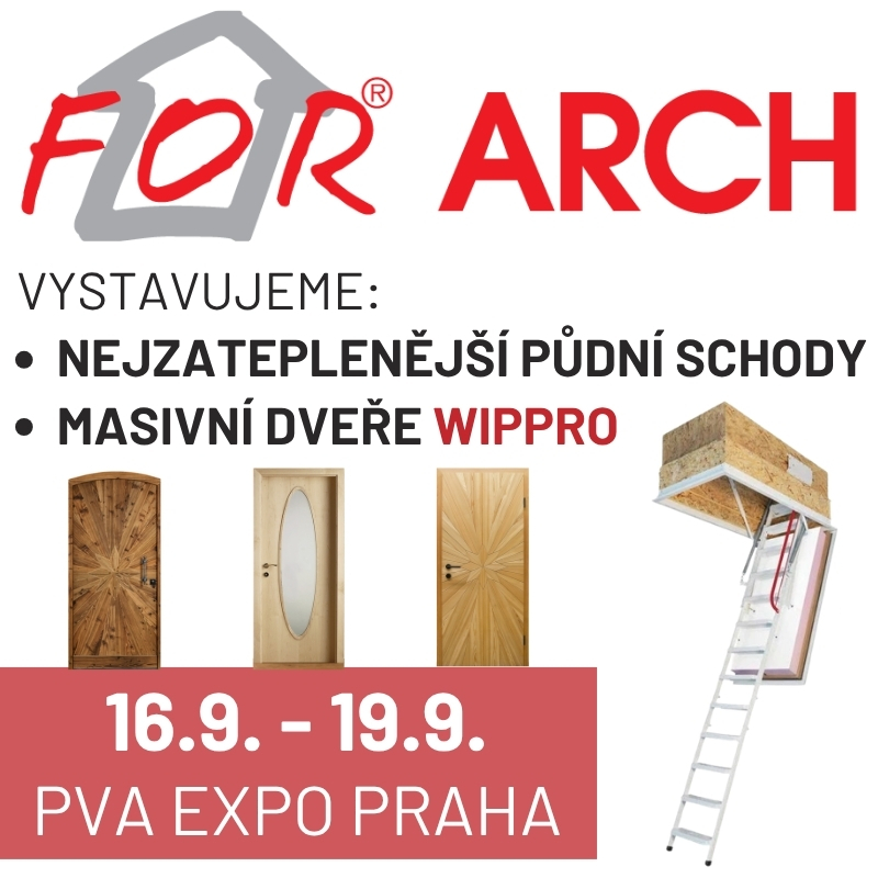 Zveme vás na veletrh ForArch 2026 do pražských Letňan a máme pro vás vstupenku na veletrh ForArch 2026 ZCELA ZDARMA!