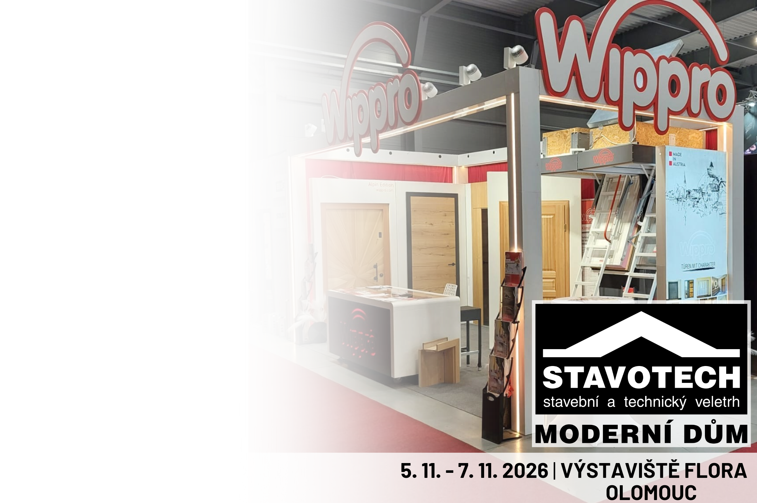 Vystavujeme nejzateplenější půdní schody Wippro na olomouckém veletrhu Stavotech